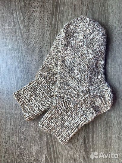 Носки шерстянные женские ручное вязание