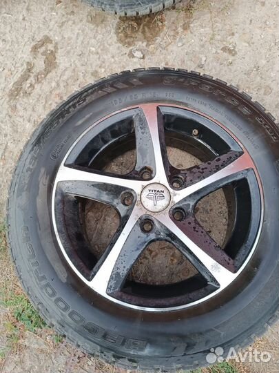 Зимняя резина 195/65 r15 на литых дисках 5x114.3