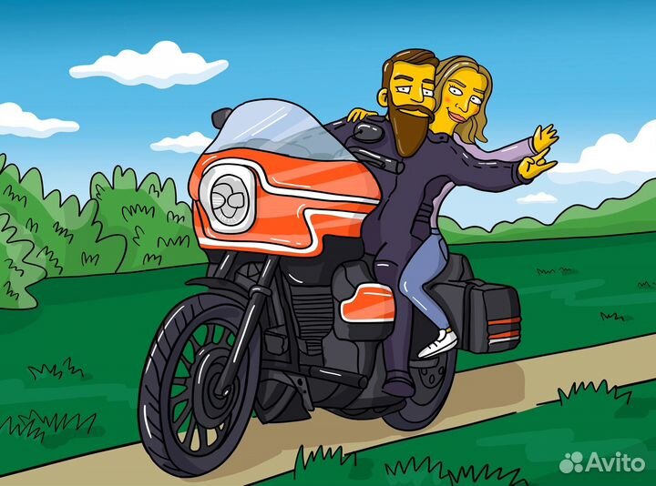 Портрет в стиле симпсонов