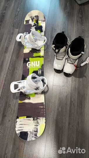 Сноуборд GNU carbon credit BTX 165W (комплект)