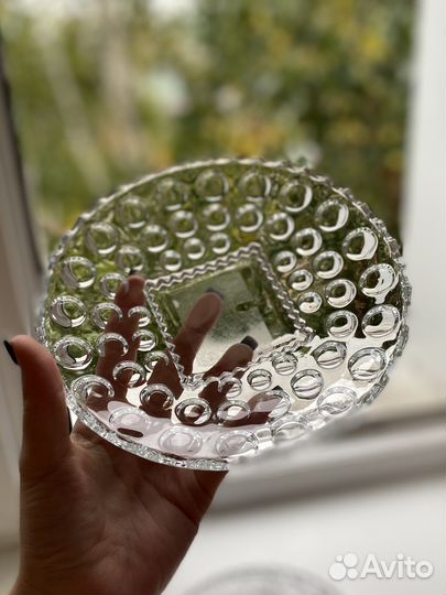 Стеклянные вазочки для фруктов/ в наборе 3 шт