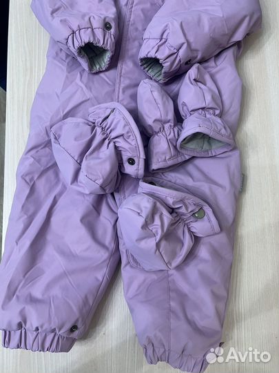 Зимний комбинезон для девочки 80 86 crockid