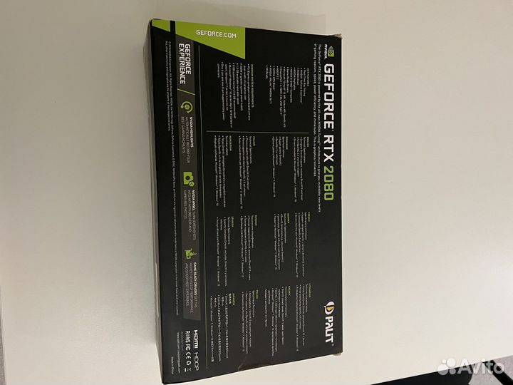 Видеокарта Nvidia GeForce RTX 2080 8GB Palit