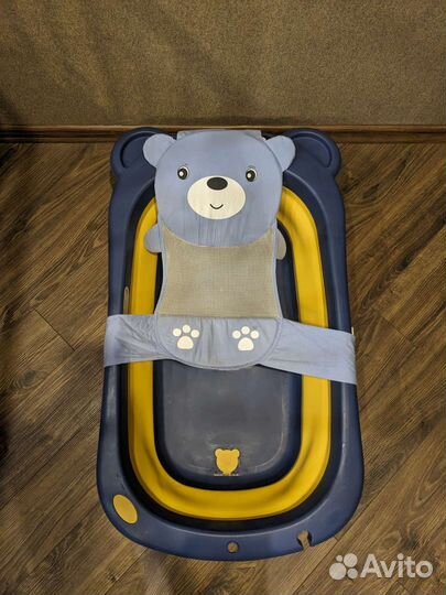 Детская складная ванночка+ гамачок Lala- kids