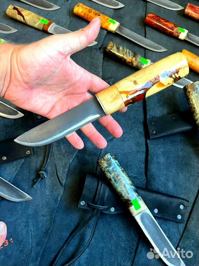 Якутский нож 110х18ш кованный ручная работы