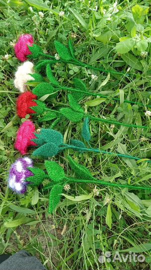 Цветы ручная работа Крючком