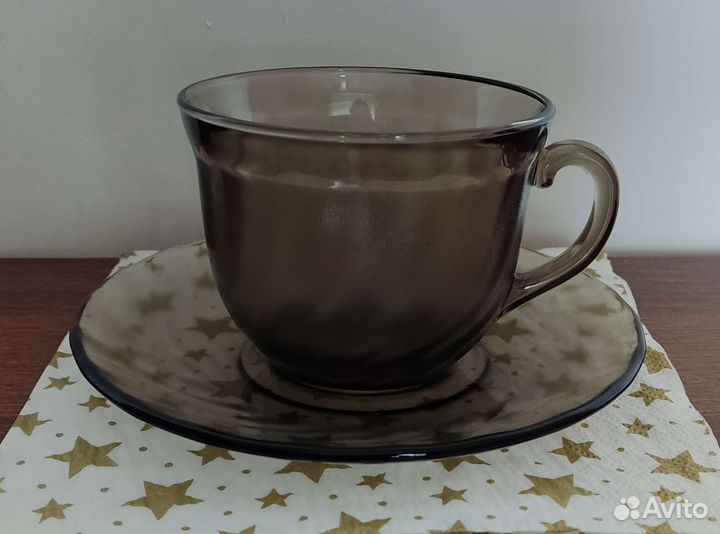 Luminarc. Набор чайный, 6 пар + сахарница. Новый