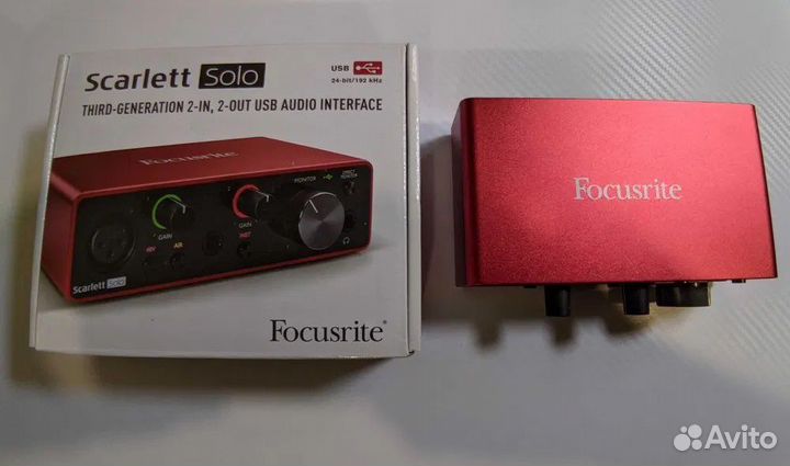 Звуковая карта focusrite scarlett solo 3d