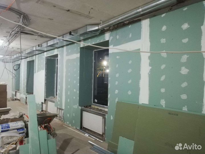 Отделка гипсокартоном