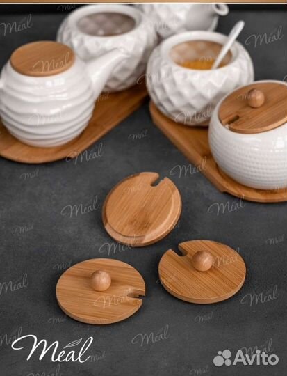 Наборы сахарницы и чайник в ассортименте