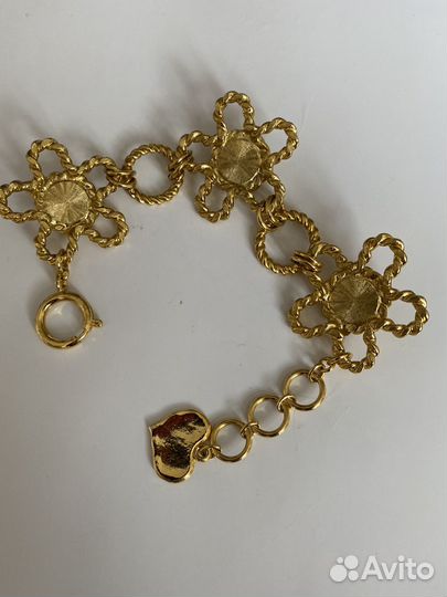 Браслетmoschino с жемчугом винтаж