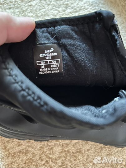 Ботинки zara демисезонные для мальчика 35 размер