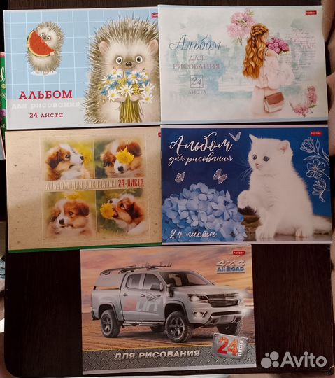 Альбомы для рисования 8-24л
