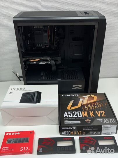 Игровой компьютер Ryzen 5 RTX 2060 16Гб 512 SSD