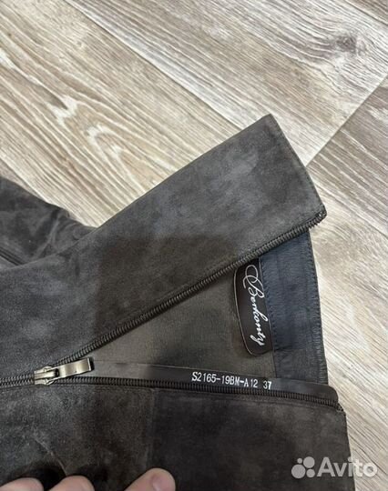 Сапоги натуральный замш