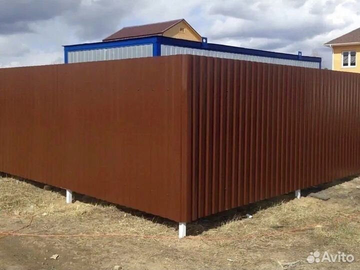 Забор из профнастила