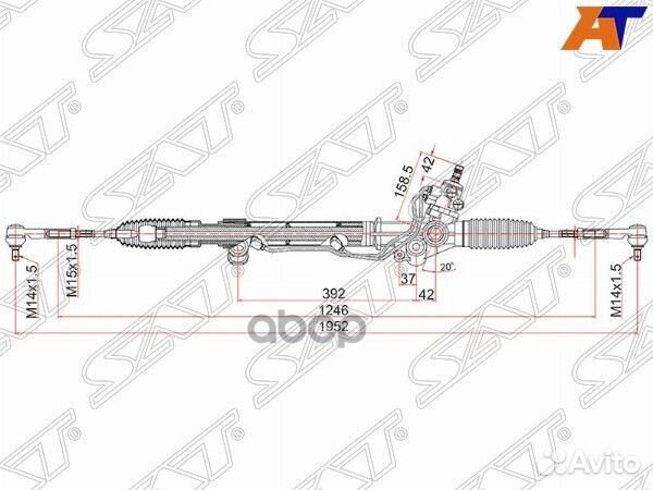 Рейка рулевая toyota Land cruiser prado 02-08