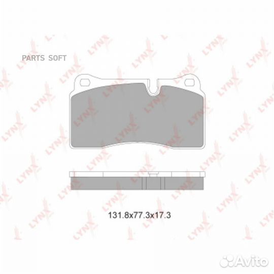 Lynxauto BD-5004 Колодки тормозные передние land r