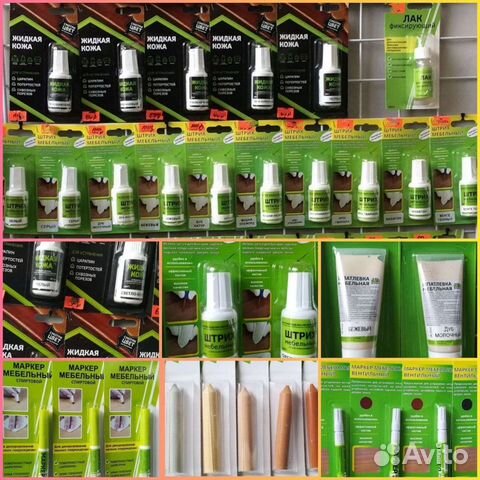 Мебельный штрих, маркер, карандаш, жидкая кожа