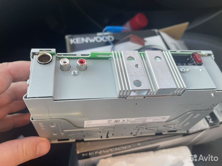 Автомагнитола kenwood KMM-105AY, черный