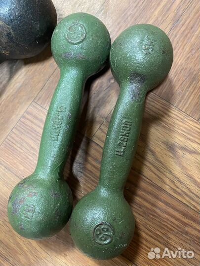 Гиря 16кг,гантели,эспандер