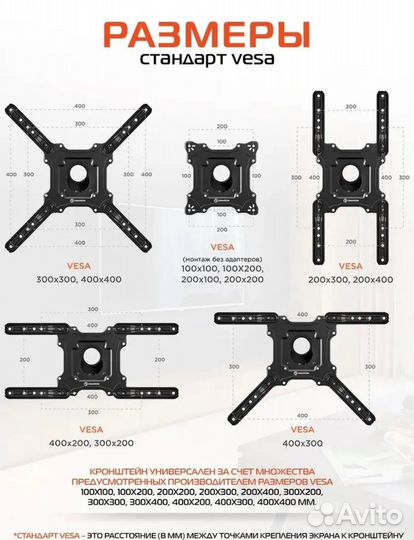Кронштейн для телевизора и монитора