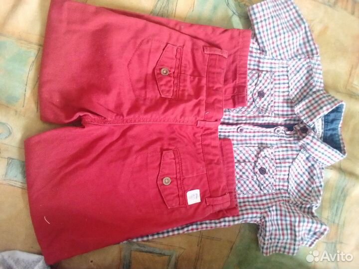 Рубашка и брюки на мальчика 92