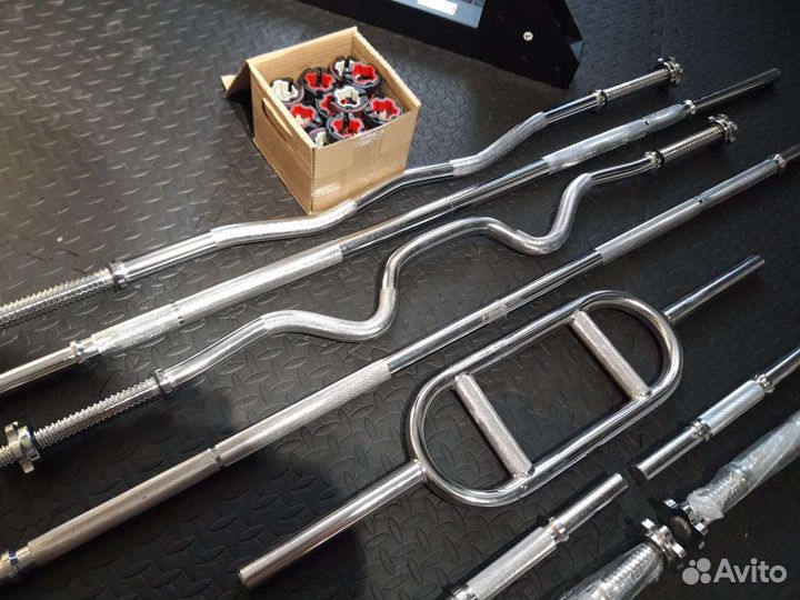 Грифы для штанги и гантелей Декатлон. Новые