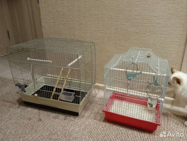 Клетка-переноска для попугая с утепленным чехлом