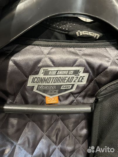 Мотокуртка кожаная icon motorhead 2 ce