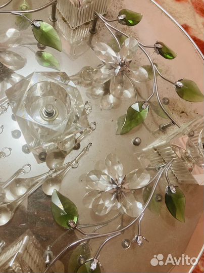 Люстра красивая зеркальная