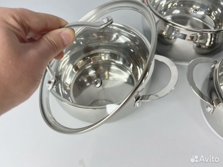 Набор кастрюль для индукционных плит