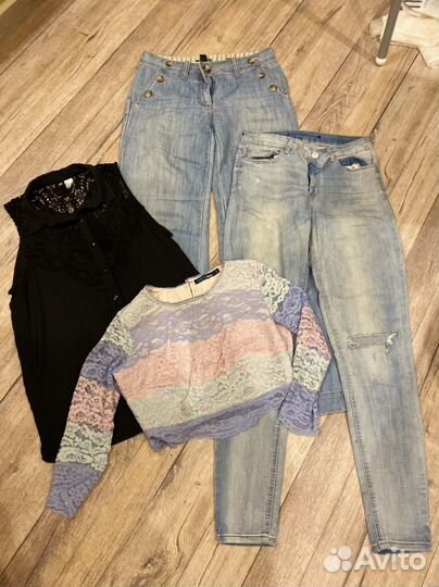 Вещи пакетом женские летние 44 размер H&M Bershka