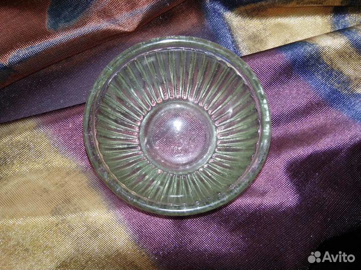 Солонка Стекло СССР Красный май с клеймом