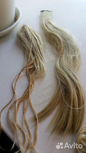 Резинки-накладки для волос - очень светлый блондин