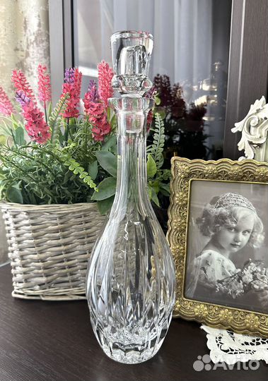 Хрустальный штоф для крепких напитков Германия