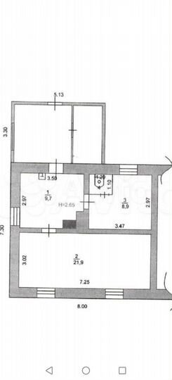 Дом 42 м² на участке 31,5 сот.