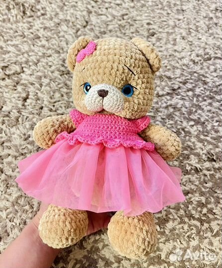 Вязанные игрушки,мягкие игрушки, плюшевый мишка