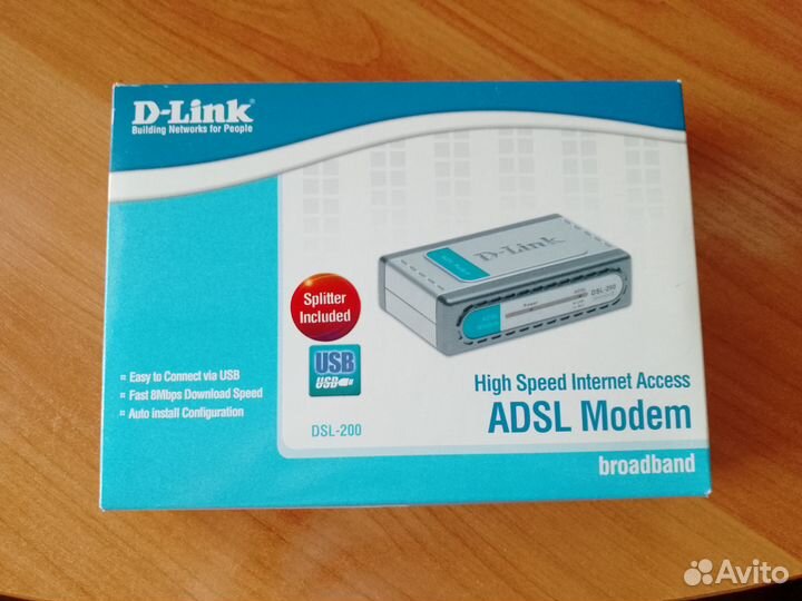 Adsl модем D-Link DSL-200