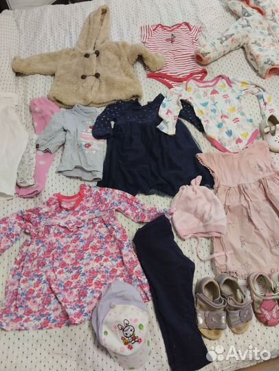 2 пакета вещей для девочки от 6 месяцев -1,5 года