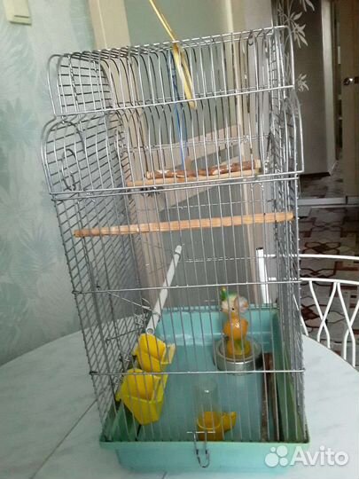 Клетка для птиц большая б/у