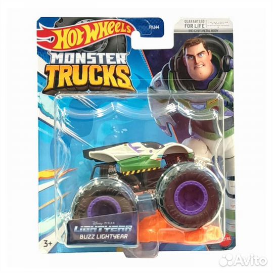 Новая Машинка Hot Wheels Monster Trucks Buzz Light