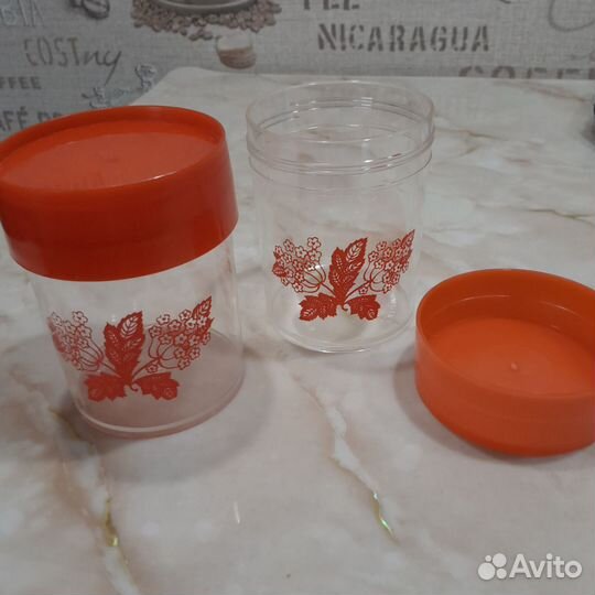 Банки пластик, цена за 2 шт