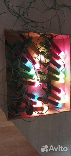 Елочная гирлянда (электрогирлянда) Свеча, СССР