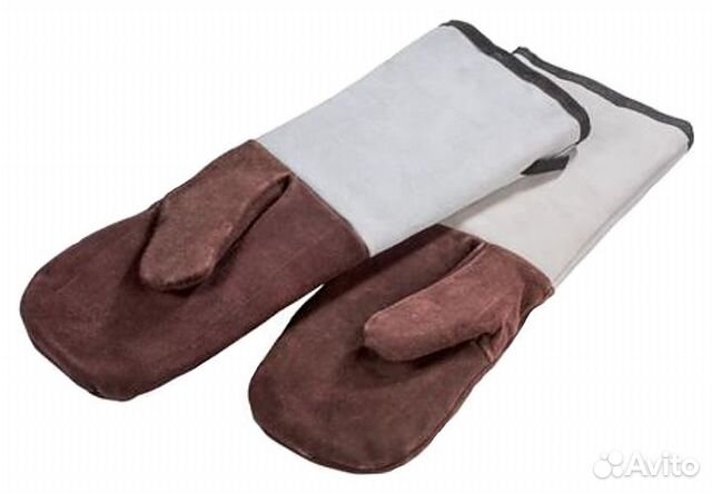 Перчатки термостойкие длинные, кожа (до t 250С) GL