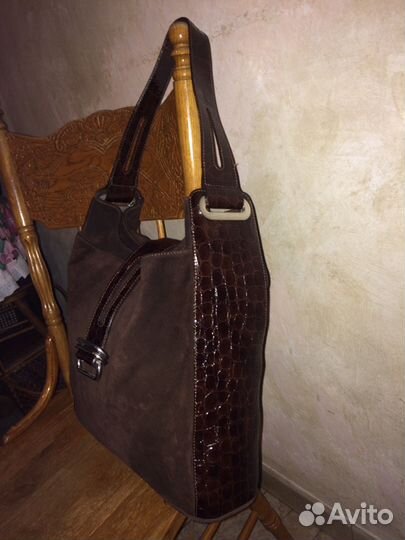 Сумка Polini(Италия) замшевая новая