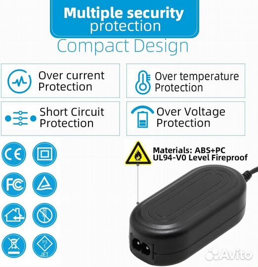 Сетевой адаптер ACK-E17 для Canon EOS M3, M5, M6