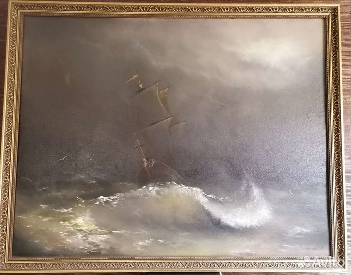 Картина маслом на холсте пейзаж большая