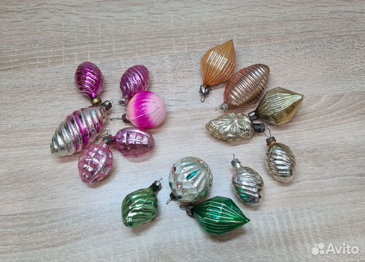Лот Елочные игрушки СССР подвески