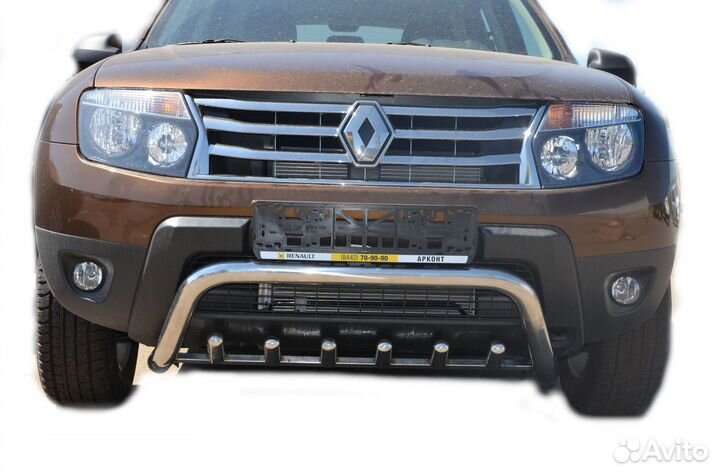 Защита бампера перед Скоба Renault Duster 2011г